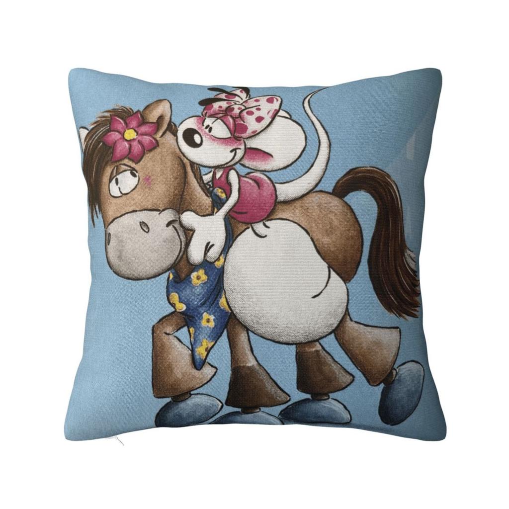 Diddl Cute Cartoon Pillow Case Cushion Cover Soft Custom DIY Pillow Cover Morden Pillowcases For Sofa Home Decorative