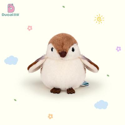 Имитация птицы плюшевая игрушка дети серый серый птица кукла воробей попугай активность подарок птичье гнездо украшение