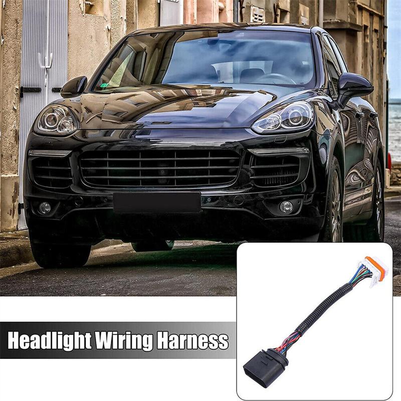 Headlight Wiring Harness 95563123911 Lamp Xenon Front Connector 95563123910 for Porsche Cayenne 2003 2004 2005 2006