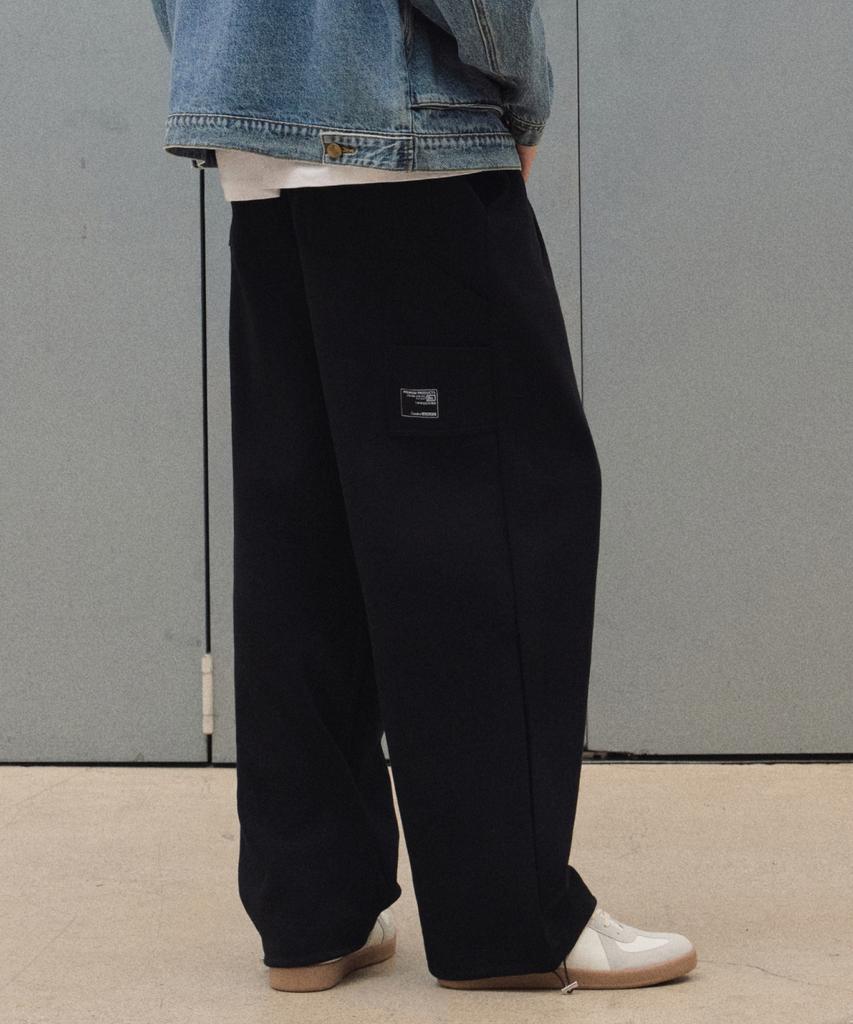 AGOD Carpenter Daimaru Sweat Wide Pants [Black]