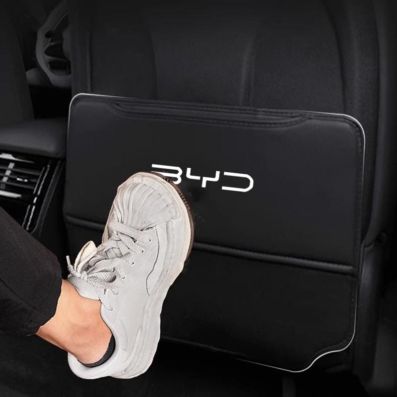 Защитная накладка от пинков на спинку сиденья автомобиля для BYD Dolphin Seal Atto3 F3 E5 G3 G5 L3 F6 Song Автомобильная накладка-протектор на спинку сиденья для ребенка, органайзер на спинку сиденья