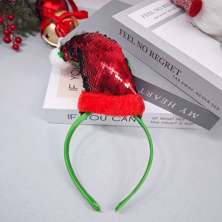 Reversible Christmas Sequin Headband - Double-Sided, Cute & Festive Holiday Headwear
