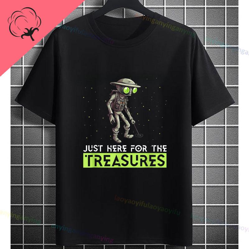 Funny Dirt Fishing Addict Slogan Metal Detecting Graphic Tshirt Short Sleeve 100 Cotton Casual Tshirt Outdoor Apparel