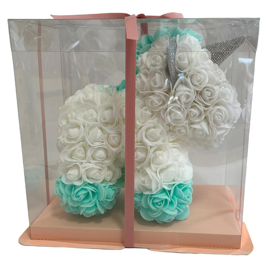 Q-FLA Rose Unicorn White Blue Gift 804540