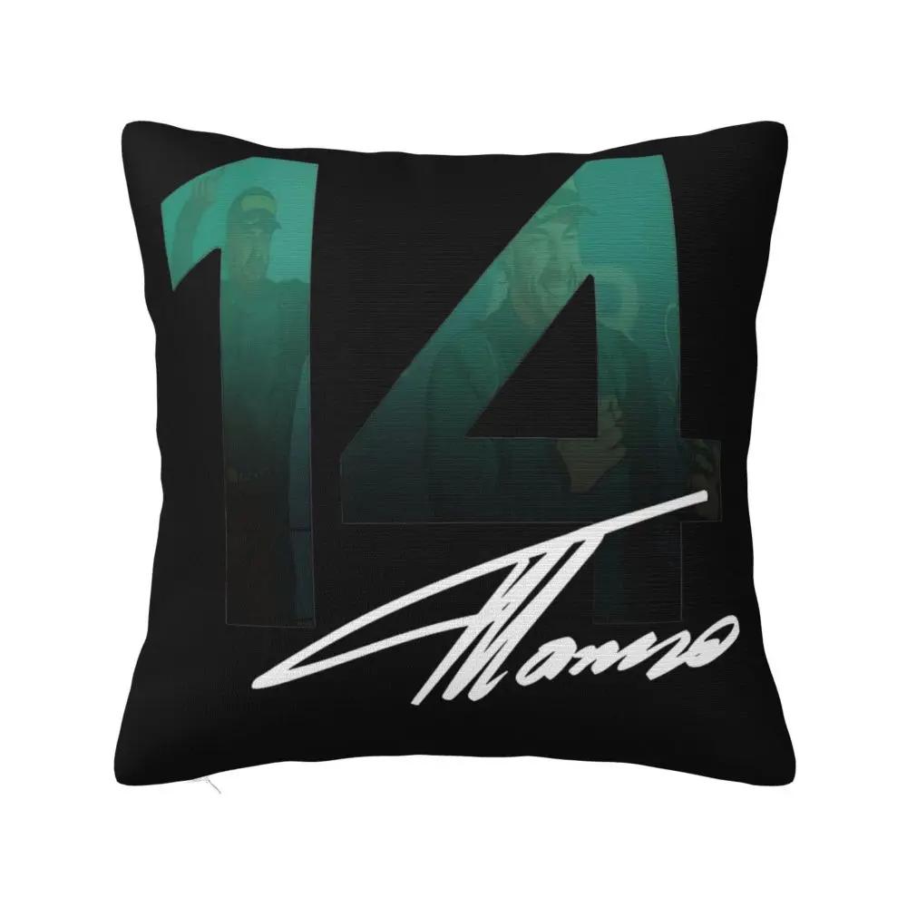 Fernando Alonso Racing Car Pillowcase Printing Fabric Cushion Cover Decor Throw Pillow Case Cover Home Zippered X