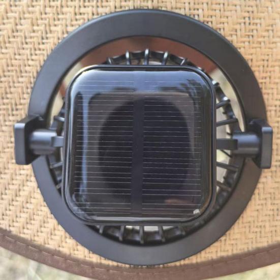 Уличная шляпа с козырьком и встроенным вентилятором, широкополая пустая верхняя охлаждающая шляпа с солнечной батареей и USB-зарядным вентилятором для путешествий на пляже