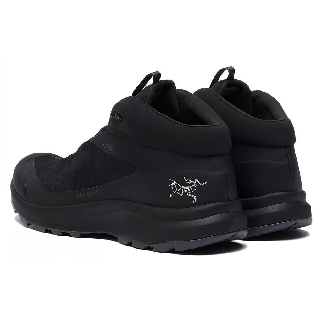 Arcteryx Aerios FL Mid Gtx Ткань для улицы Резина Прочные Средние Повседневные Тренировки на тропах Городская обувь для commuting Беговые кроссовки Мужские кеды Черный L07307100
