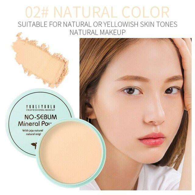 Натуральная матовая прессованная пудра, обеспечивающая контроль жирности, долговечная, водонепроницаемая, легкая пудра для лица, косметическая пудра