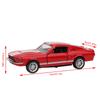 1/32 масштабная игрушечная модель автомобиля для Ford Mustang, винтажная литая под давлением модель автомобиля из сплава, классическая копия автомобиля с откидной спинкой для детей, подарок