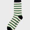 SOCKS THE LANGUAGE Plain Striped Socks (Green)