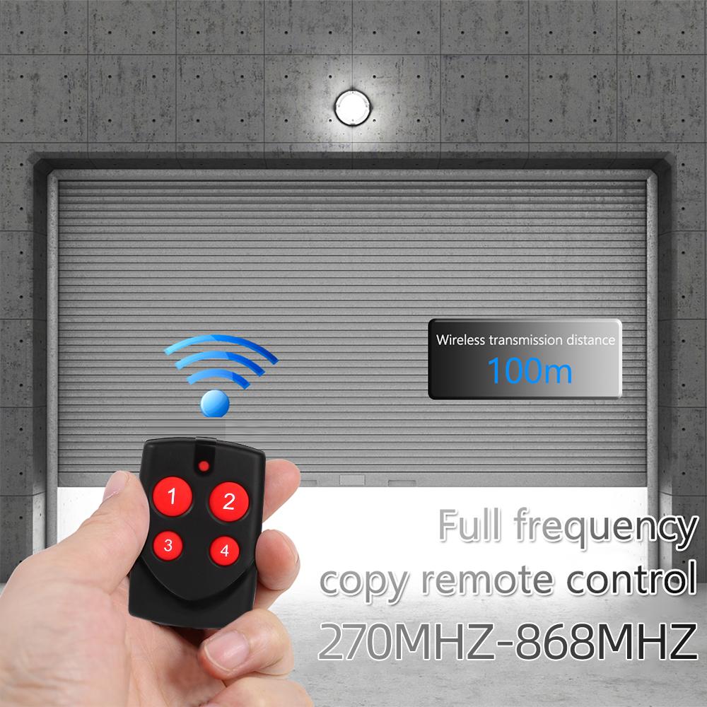 RF Дубликатор Пульт дистанционного управления 315/433/868 МГц Многочастотный пульт дистанционного управления с фиксированным кодом 4 кнопки Беспроводной пульт дистанционного управления для гаражных ворот