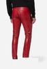 Red Casual Stylish Handmade Formal Party New Men's Genuine Lambskin Leather Pant
