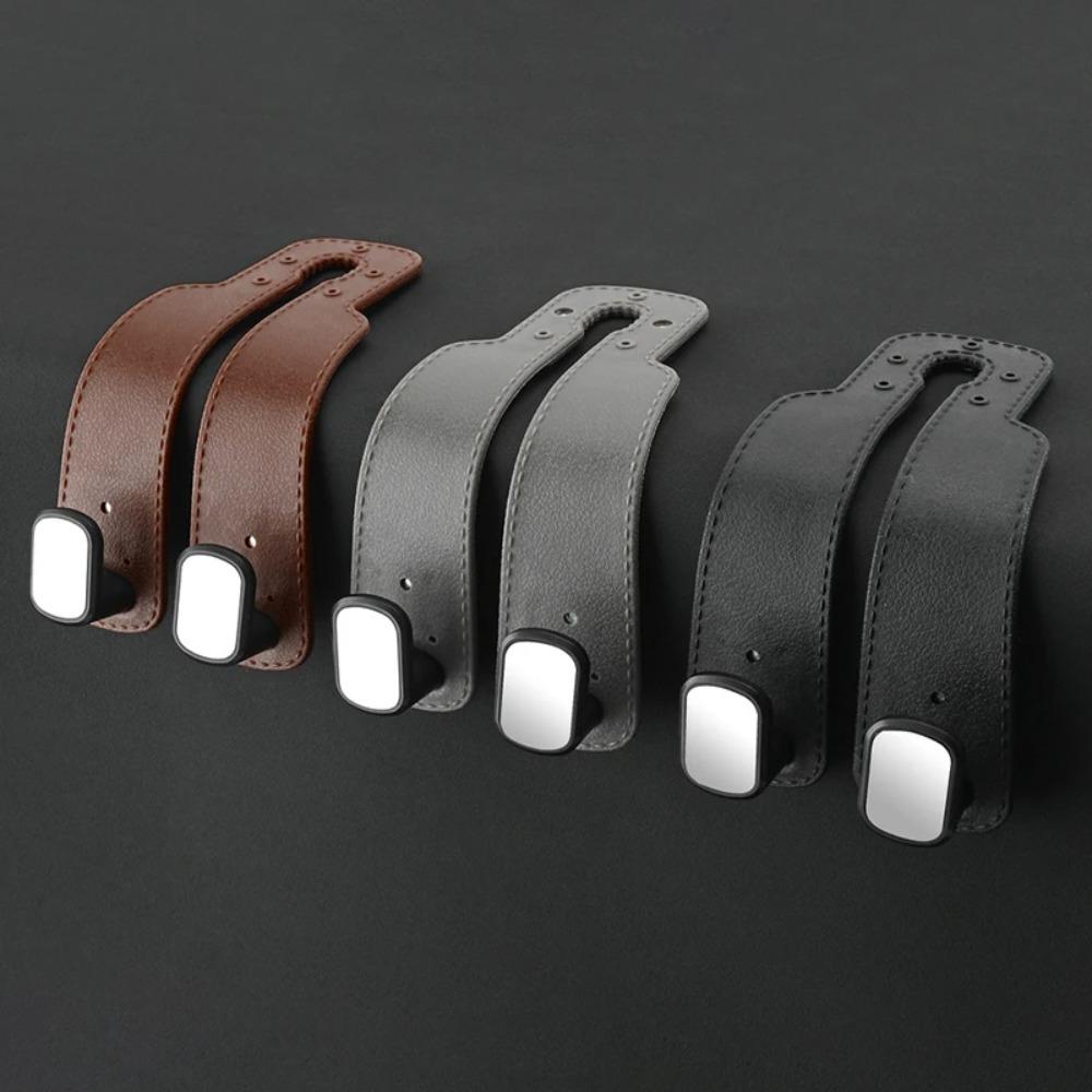 Двойной крючок-вешалка на спинку сиденья автомобиля, органайзер для хранения, аксессуар для задней спинки сиденья для интерьера автомобиля