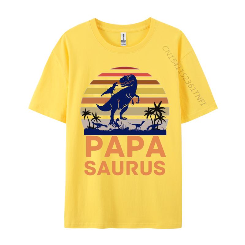 Papasaurus T Rex Dinosaur Papa Tshirt Printed On Family T Shirt Tops Tees For Unisex TeeShirt Vintage T Shirt