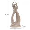 Sandstone Couple Statue Hand Carved Romantic Figure Sculpture for Garden Patio Decor Wedding Anniversary Gift  Art Ornament