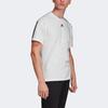 Adidas 3-Stripes Crew Neck Sports Tee Men Tops White DX7656