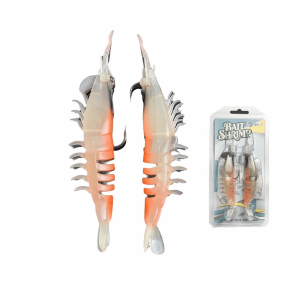 Multi-Joint Design Soft Shrimp Fishing Lure 9.5cm Length Unrigged Hookless Lure Pesca Tackle Use