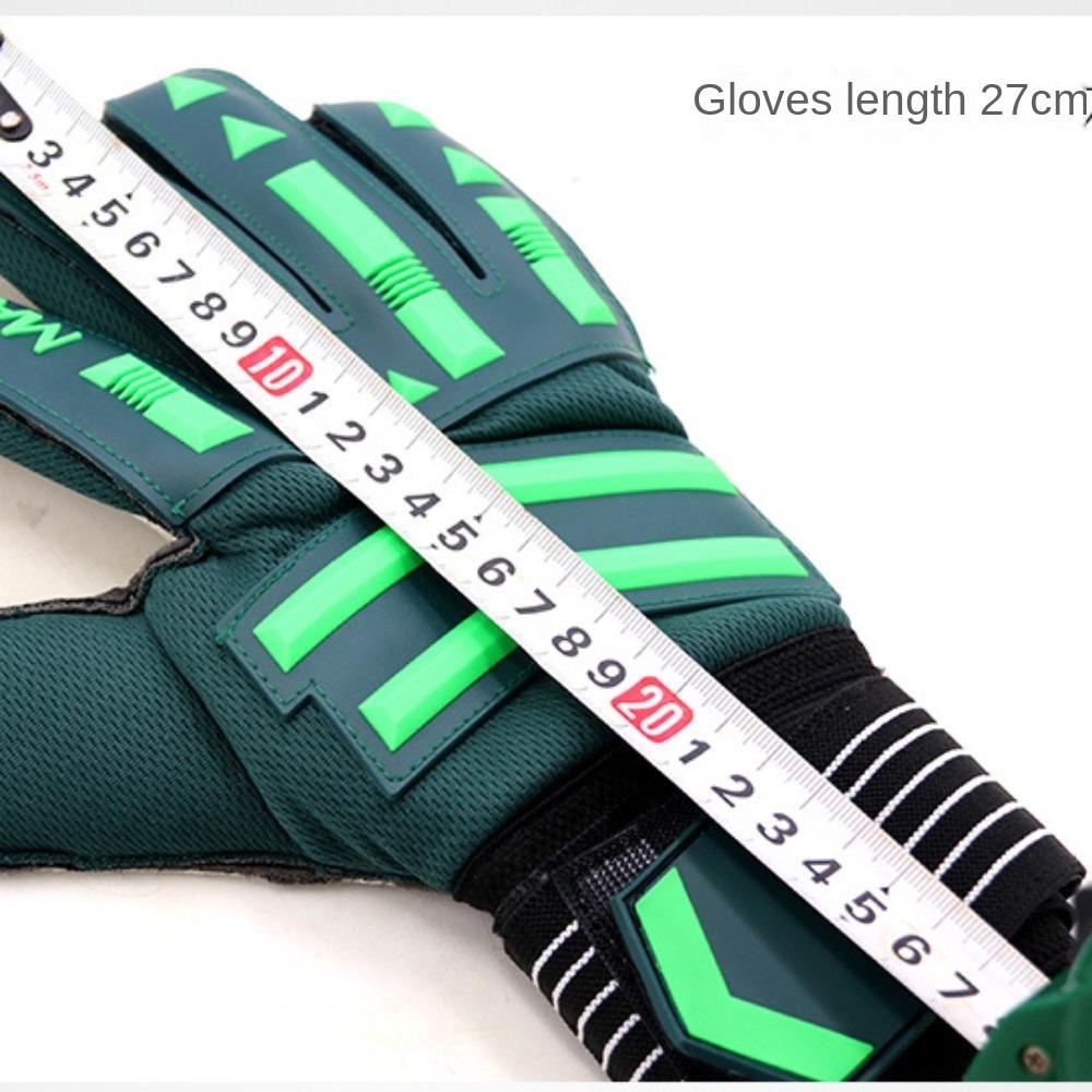 Противоскользящие вратарские перчатки, износостойкие амортизирующие латексные перчатки, регулируемые футбольные вратарские перчатки для игры в футбол