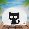 2pcs Unisex Cartoon Pattern Silicone Swimming Cap for Children(Cat)