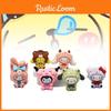 Очаровательный набор из 6 ПВХ-фигурок My Melody 8-го издания, Коллекция, Восхитительный Декор с Аниме-Персонажем