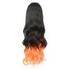 Парик Черный Постепенное Изменение Оранжевый Длинные Кудрявые Волосы
