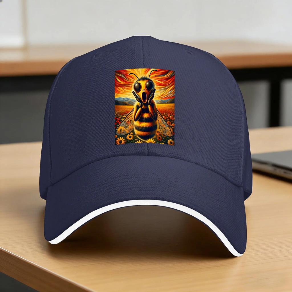 The Scream Bee Version Sun Baseball Cap Summer Street Style Trucker Hat For FeUnisex Unisex Hunting Camping Baseball Caps