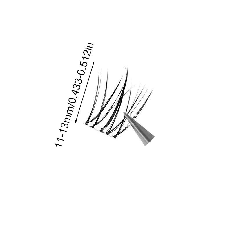 10 рядов/коробка Искусственное волокно Косплей Натуральные ресницы Красота глаз Корейский стиль Сделай сам Накладные ресницы Черный макияж