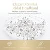 Bridal Crystal Headband Elegant Wedding Hair Accessory Alloy Base Adjustable Size