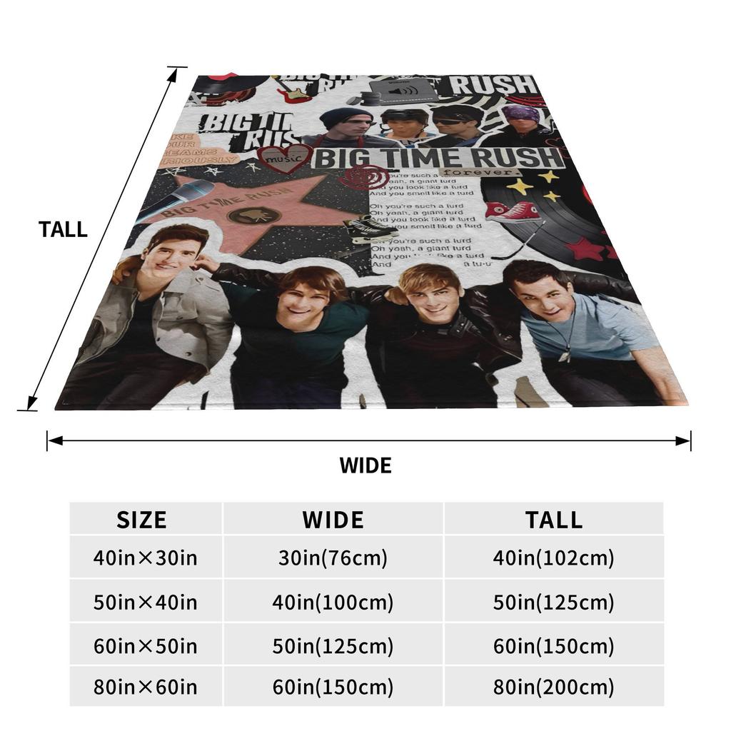 BTR In Real Life Worldwide 2025 Tour Blanket Quality Warm Throw Blanket Winter Kids Outdoor Fluffy Bedspread