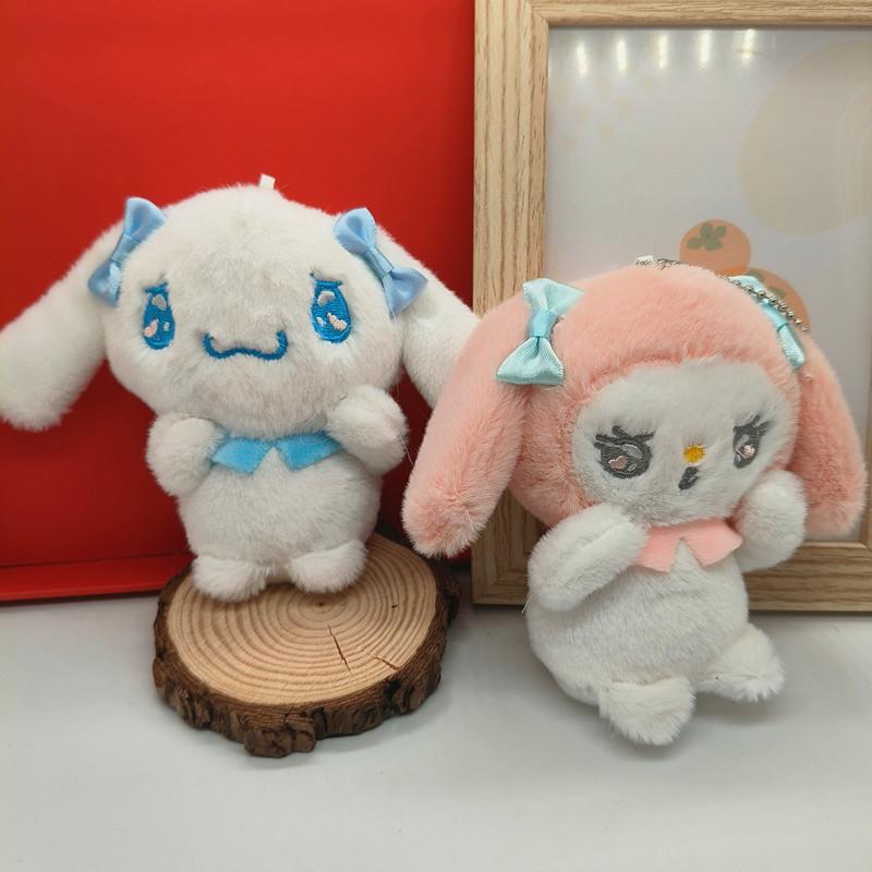 Очаровательный плюшевый брелок Sanrio, очень мягкий Cinnamoroll, Kuromi, Melody, подвеска для сумки