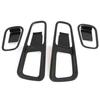Carbon Fiber ABS Inner Door Handle Bowl Cover Trim For Hyundai Venue 2020-2023