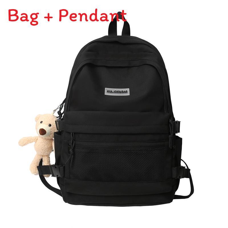 Luo Unisex College Backpack With Nylon And Trendy Printed Design For School