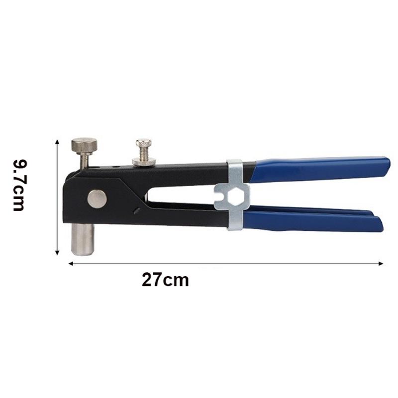 150 шт. набор алюминиевых заклепочных гаек с плоской головкой и резьбой M3/M4/M5/M6/M8 и 1 шт. пистолет для заклепок с 5 шт. оправок для заклепок