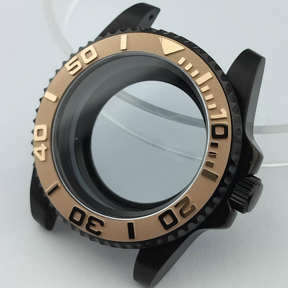 40mm Mechanical Watch Case for NH Series 35 36 38 Movement Yacht Design Style with Sapphire Crystal Watch Box Parts 7