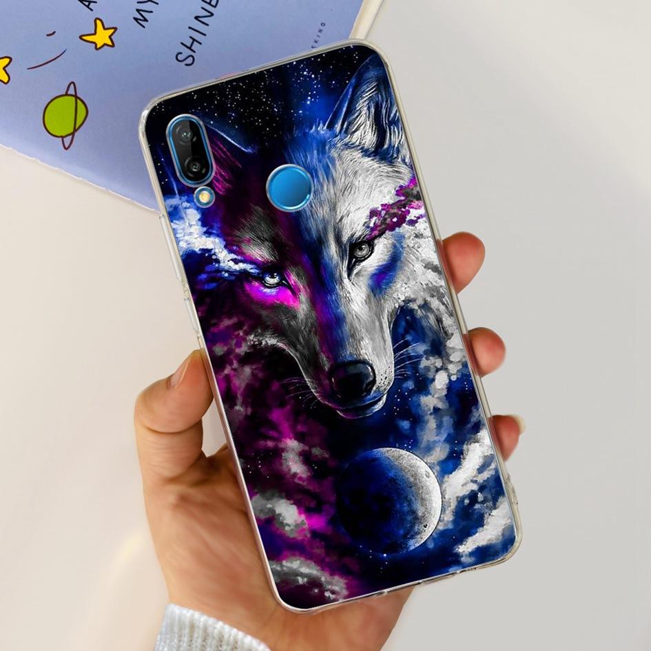 Чехол для Huawei P20 Lite Чехол Милый Астронавт Мультяшный Тонкий Прозрачный Мягкий Силикон Задняя Крышка Телефона Для Huawei P20Lite ANE-LX2 Funda