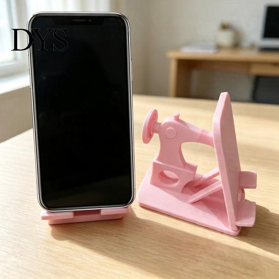 Ручная Работа Декор Студии Ретро Швейная Машина Подставка для Телефона, 3D Печатный Настольный Держатель для Мобильного Планшета, Держатель для Энтузиастов Рабочего Стола Hands Free Крепление Руководства,