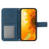 For Motorola Edge 60 Pro 5G Case Sunflower Imprint Leather Wallet Phone Cover with Wrist Strap