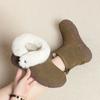 Women Snow Boots Genuine Leather Winter Flat Non Slip Women's Short Boots Thick Wool Warm Women's Winter Boots