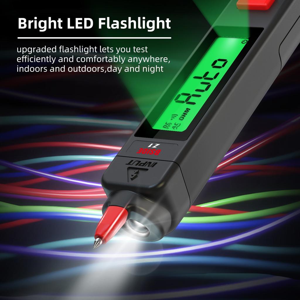 For Smart pen digital multimeter DC AC capacitor ohm NCV Hz voltage detector