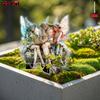 Pretty Three Fairies, 2D Flat Acrylic, Decoration, Suitable for Garden, Lawn, Potted Plants, Outdoor, Christmas, Halloween