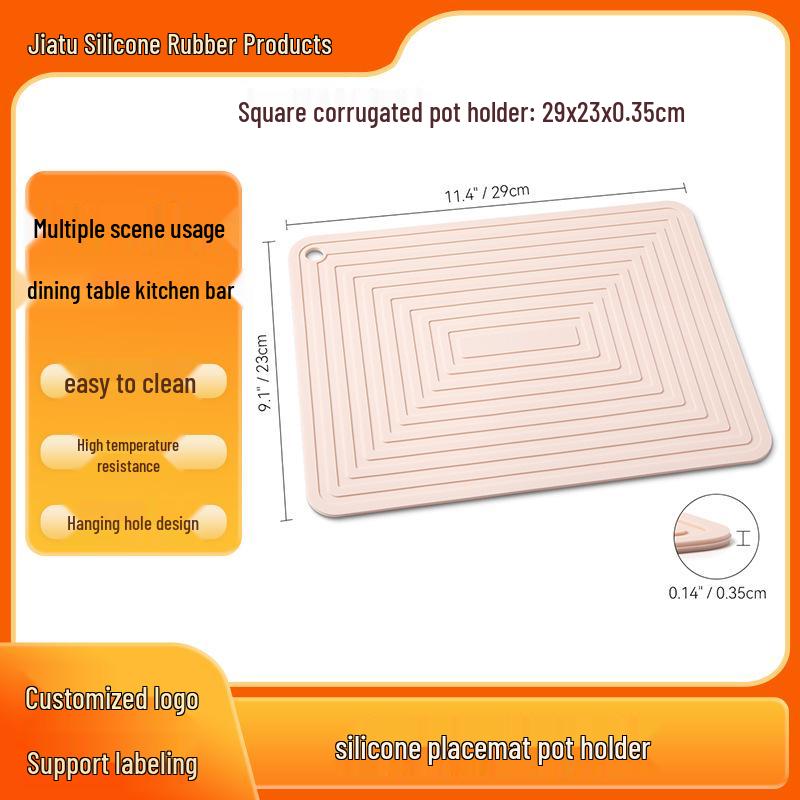 Силиконовый термостойкий противоскользящий коврик на кухонную столешницу