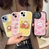 Кавайная Милая Кролик M-MolangS Аниме Кожаный Чехол для Телефона Для IPhone 15 14 13 Pro Max 12 11 16 Plus Чехол для Телефона