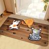 VIKAMA Pet Carpet, Entrance Foamy Floor Mat, Cute Cat And Dog Bathroom Absorbent And Anti-Slip Floor Mat, Home Decoration