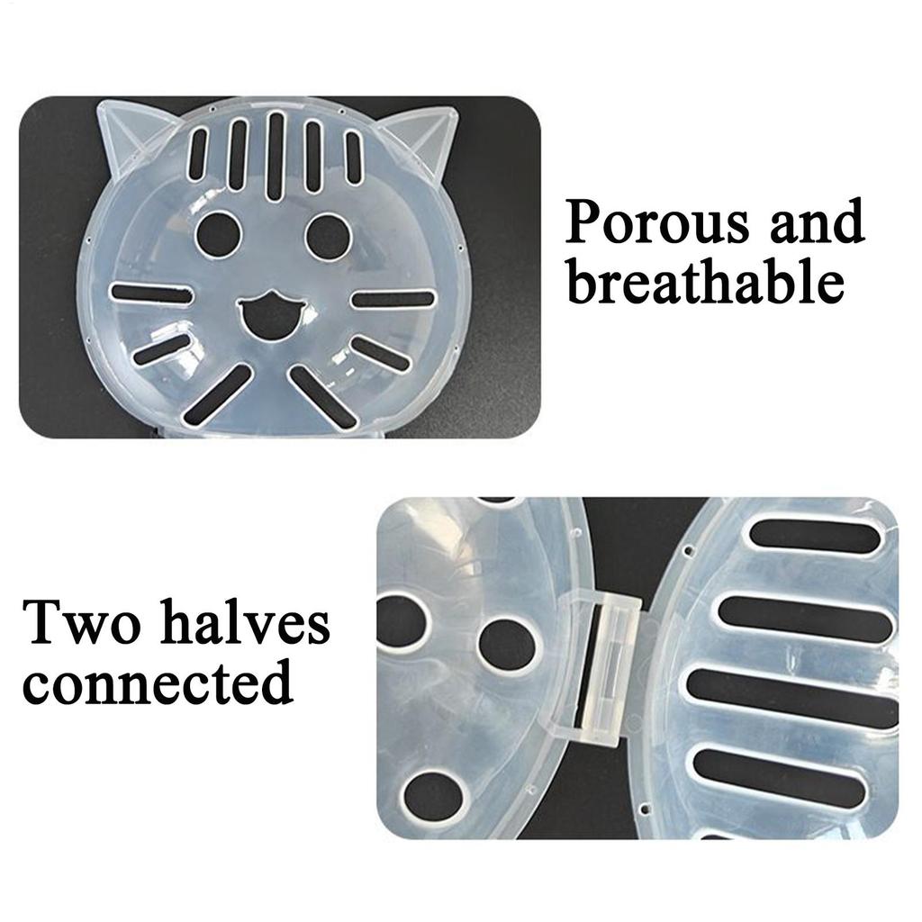 Cat Bubble Muzzle Breathable Sturdy Muzzle Mask Cat Head Cover Space Hood  Protective Helmet Anti-bite Pet Grooming Supplies