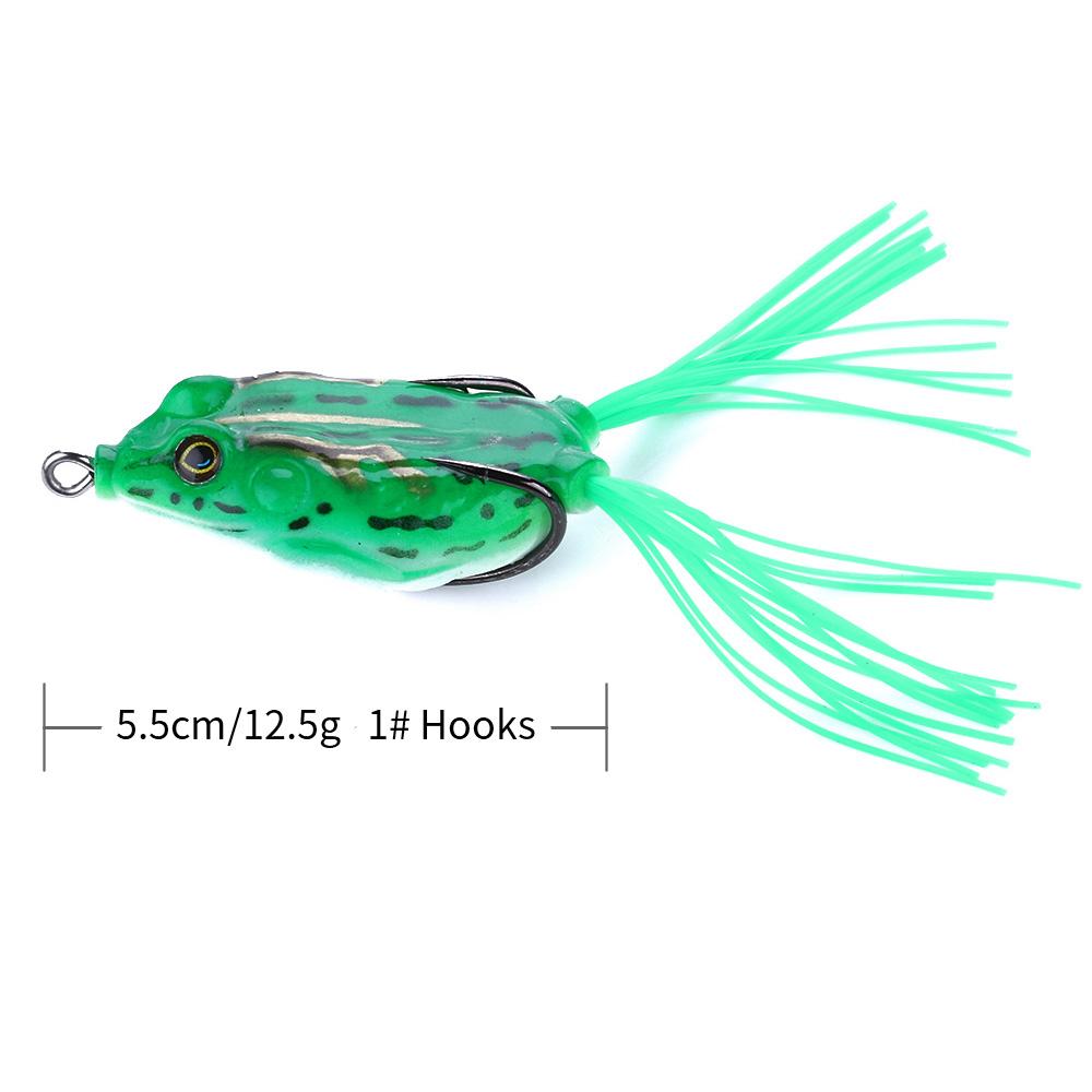 5,5 см/12 г искусственная мягкая пробковая приманка, японская рыболовная приманка, приманка для щуки и лягушки, высокие крючки, приманка для рыбалки в виде лучистой лягушки