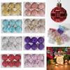 6PCS Christmas Hanging Ball Ornaments Shatterproof Xmas Tree Ornaments Kit Christmas Decorations Balls for Holiday Wedding Party Decor