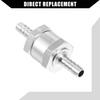 ONE Fuel Line Check Valve Non Return One Way Aluminum Alloy 14" 6mmOD Universal