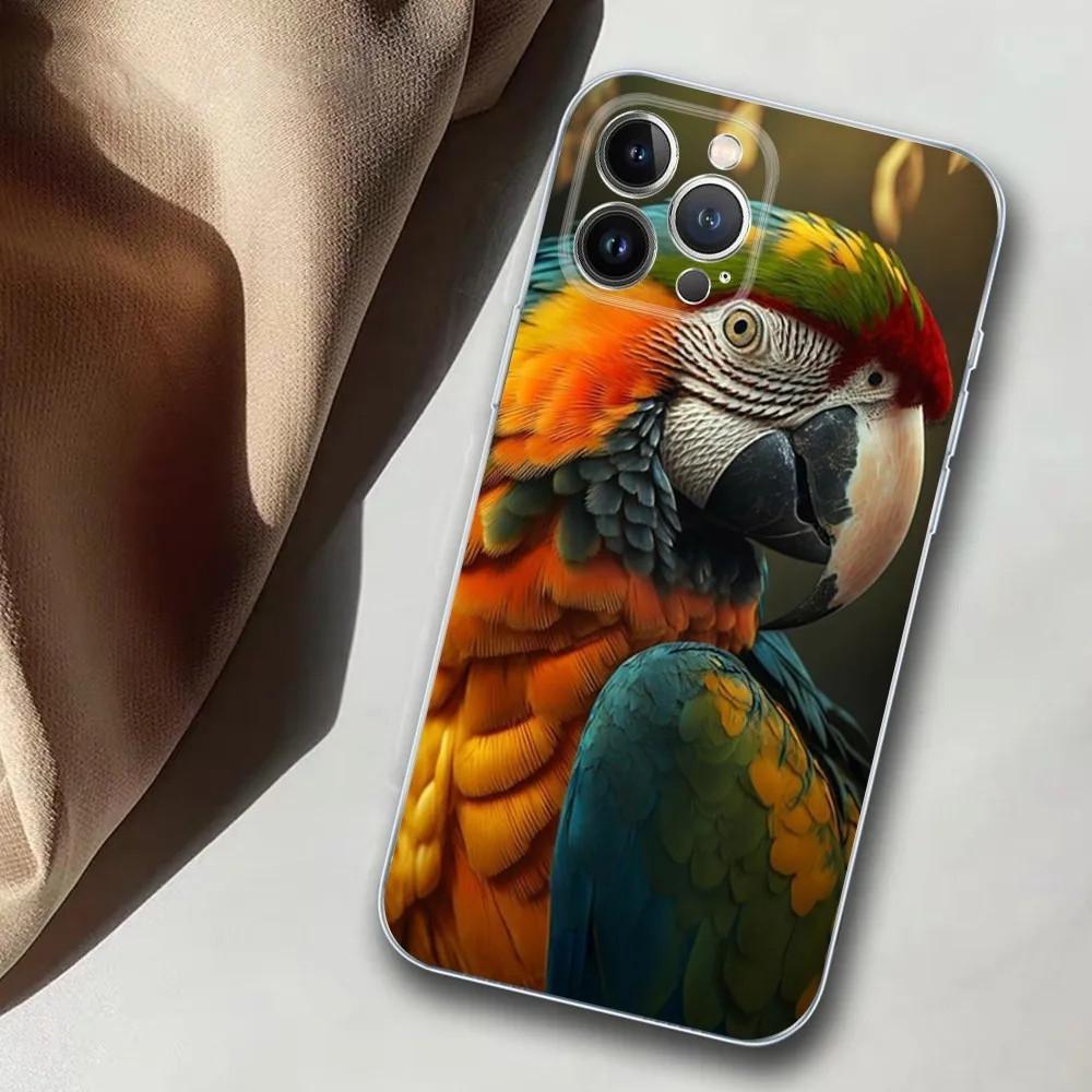 Чехол для мобильного телефона Apple iPhone15, цветной чехол для мобильного телефона Parrot, окрашенный чехол с защитой от падений, чехол для мобильного телефона Huawei с защитой от падений.