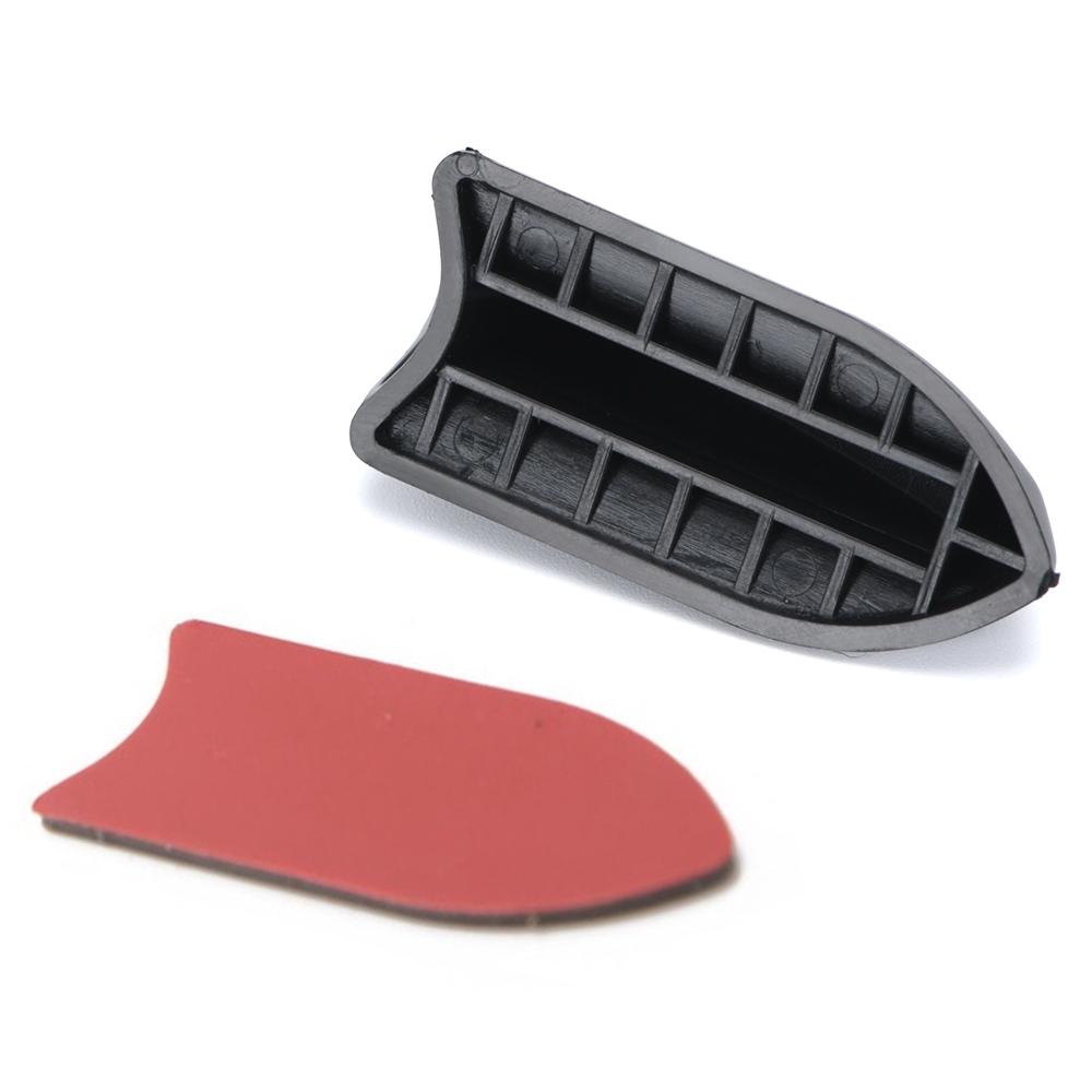 10 шт., автомобильный EVO-стиль, защита от УФ-излучения, полипропиленовая крыша, плавники акулы, спойлер, комплект крыльев, вихревой генератор, черный универсальный автомобиль