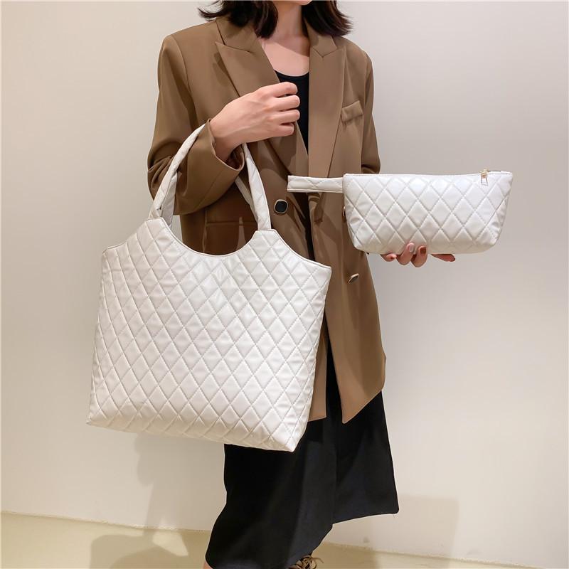 Chic Soft Pu Leather Tote Bag For Women 2023 Vintage Handbag With Inner Pocket